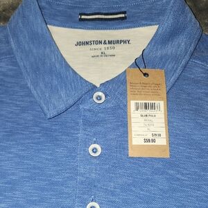 Johnston & Murphy Royal Blue Polo